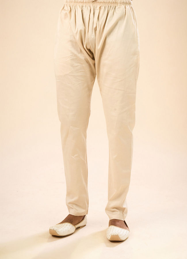 Manyavar Men Fawn Elegance Kurta Pajama