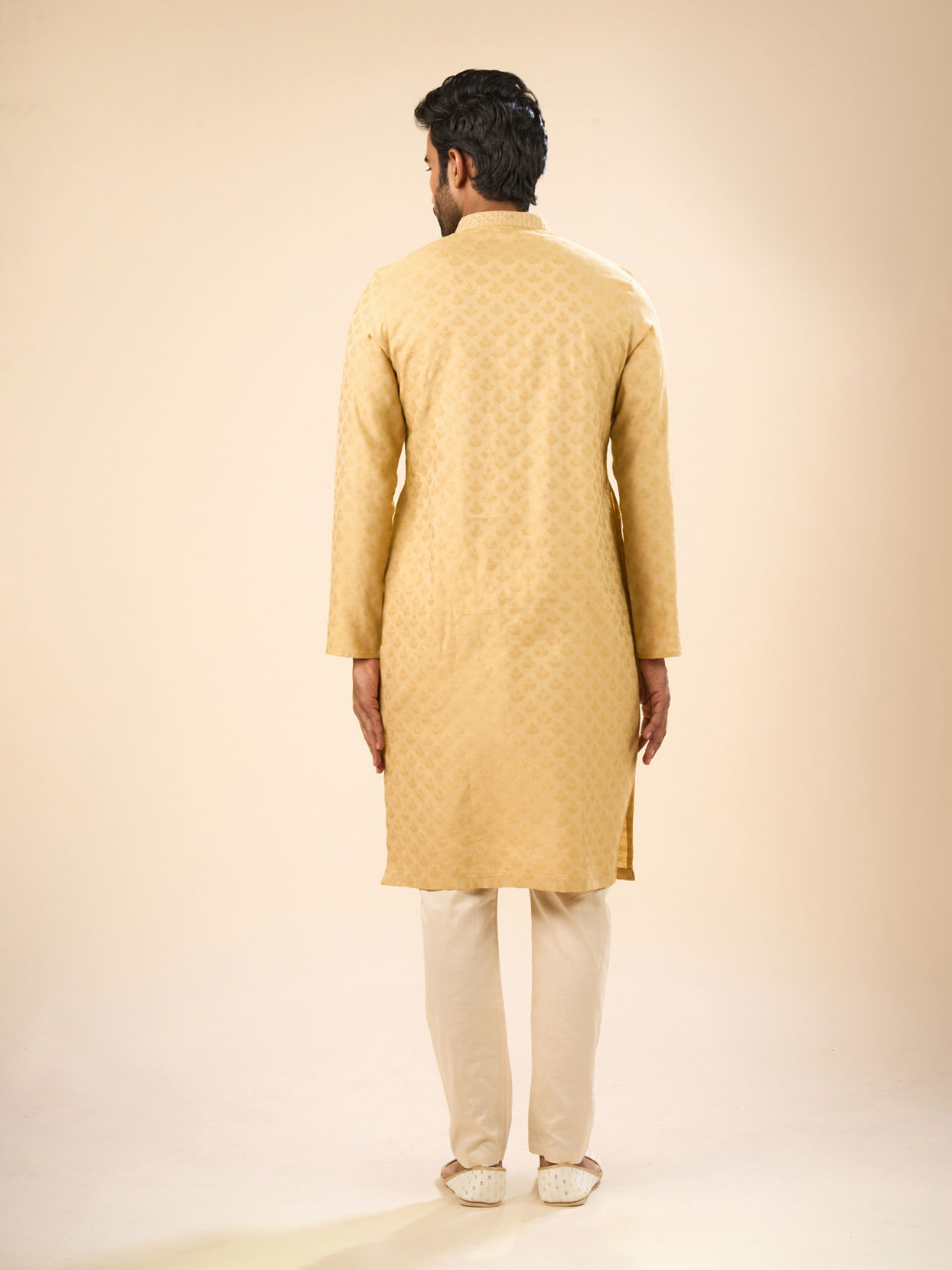 Manyavar Men Fawn Elegance Kurta Pajama