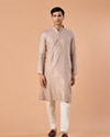 Manyavar Men Beige Elegance Kurta Pajama