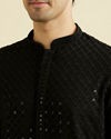 Manyavar Men Majestic Black Kurta Pajama