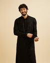 Manyavar Men Black Elegance Kurta Pajama image number 0