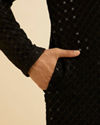 Manyavar Men Black Elegance Kurta Pajama