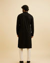 Manyavar Men Black Elegance Kurta Pajama