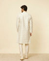 Manyavar Men Cream Paisley Printed Kurta Set