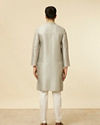 Manyavar Men Pista Green Buta Printed Kurta Set