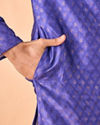 Manyavar Men Regal Purple Elegance Kurta Pajama