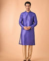 Manyavar Men Regal Purple Elegance Kurta Pajama