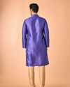 Manyavar Men Regal Purple Elegance Kurta Pajama