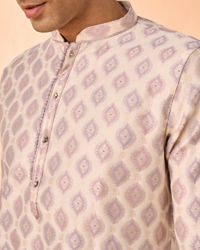 Manyavar Men Regal Cream Brocade Kurta Pajama