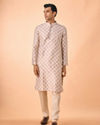 Manyavar Men Regal Cream Brocade Kurta Pajama