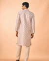 Manyavar Men Regal Cream Brocade Kurta Pajama
