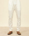 Manyavar Men Light Blue Medallion Patterned Kurta Set