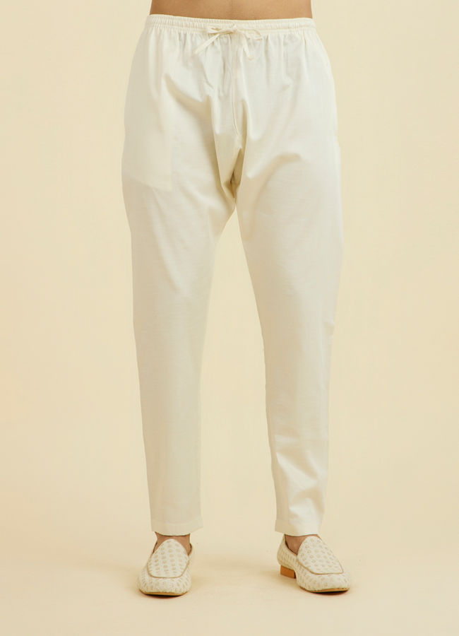 Manyavar Men Beige Elegance Kurta Pajama