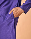 Manyavar Men Radiant Purple Elegance Kurta Pajama