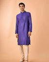 Manyavar Men Radiant Purple Elegance Kurta Pajama