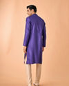 Manyavar Men Radiant Purple Elegance Kurta Pajama