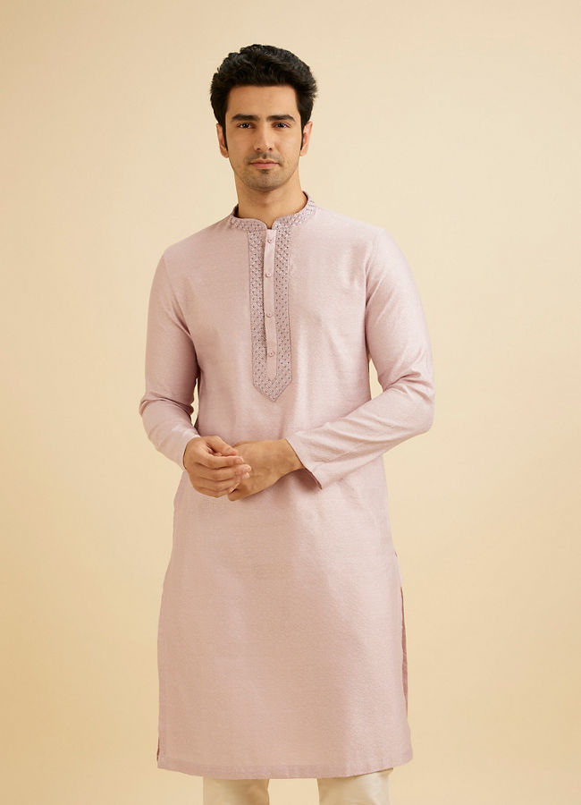 Manyavar Men Lilac Dream Kurta Pajama
