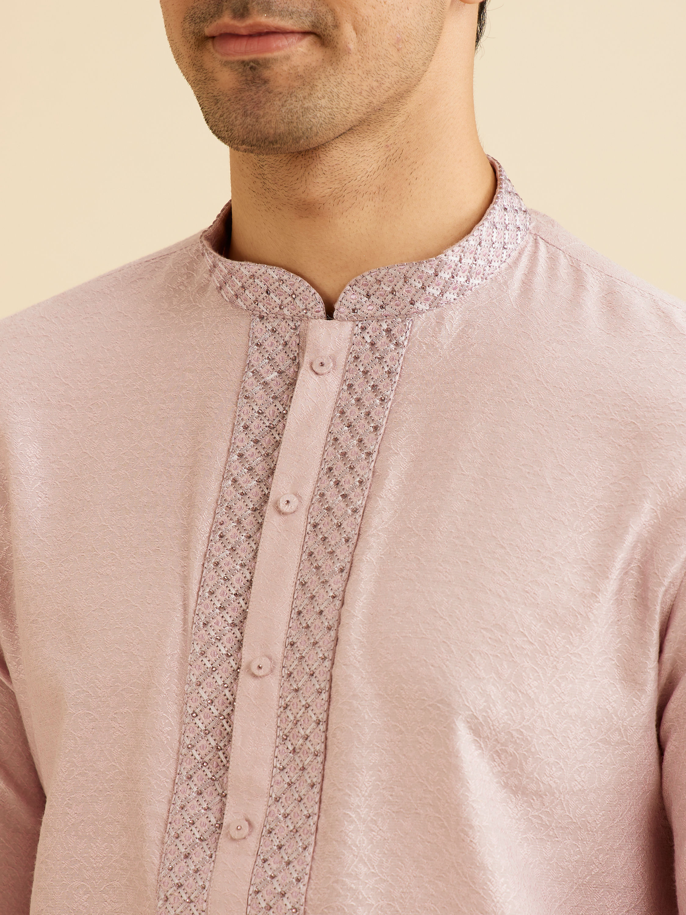 Manyavar Men Lilac Dream Kurta Pajama