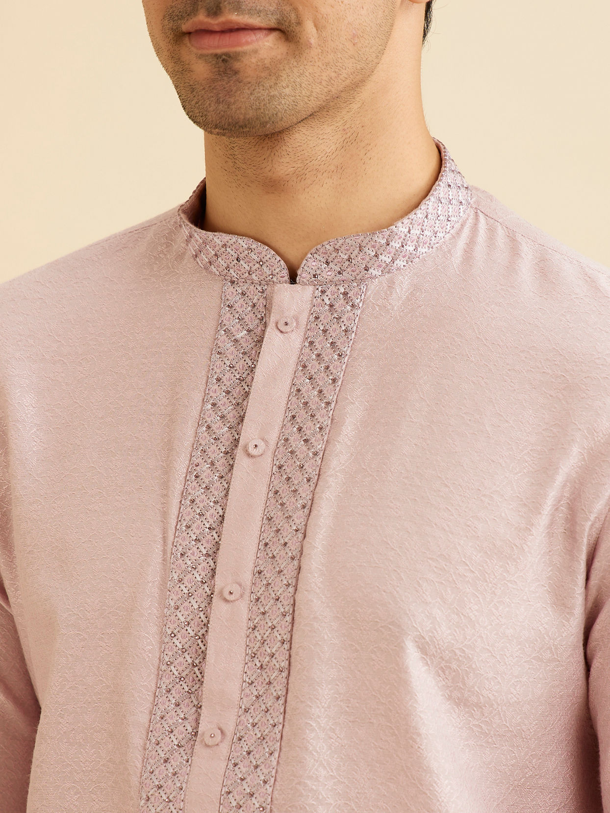 Manyavar Men Lilac Dream Kurta Pajama