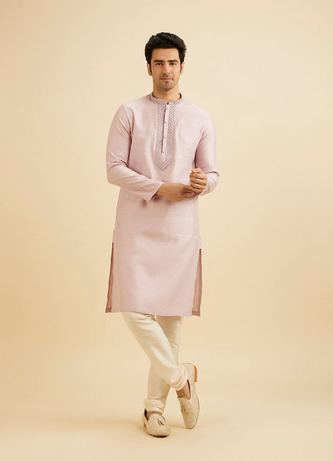 Manyavar Men Lilac Dream Kurta Pajama