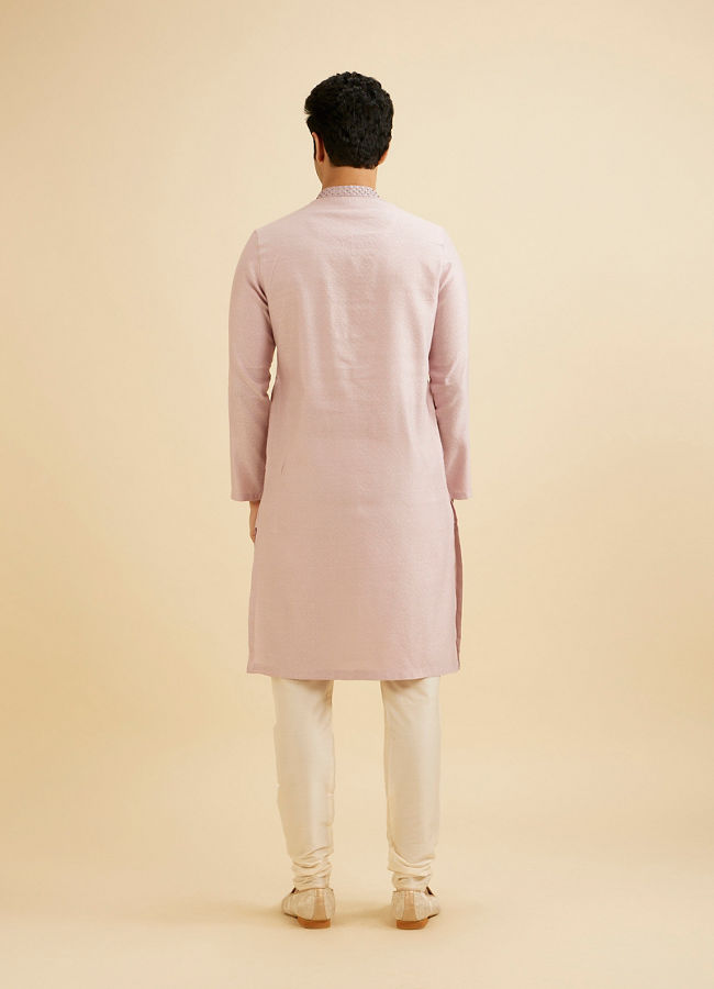 Manyavar Men Lilac Dream Kurta Pajama image number 5