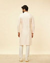 Manyavar Men Peach Pink Buta Patterned Kurta Set