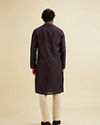 Manyavar Men Royal Purple Kurta Set with Buta Motifs image number 5