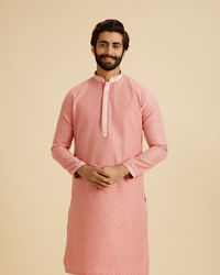 Manyavar Men Coral Grace Kurta Pajama