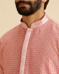 Manyavar Men Coral Grace Kurta Pajama
