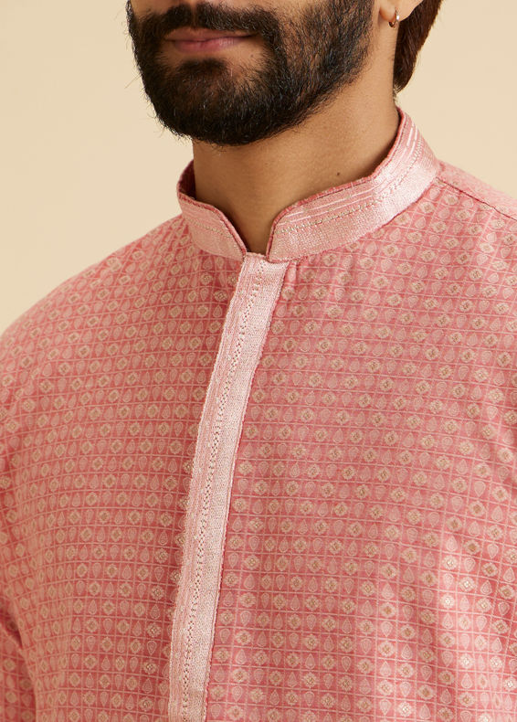 Manyavar Men Coral Grace Kurta Pajama