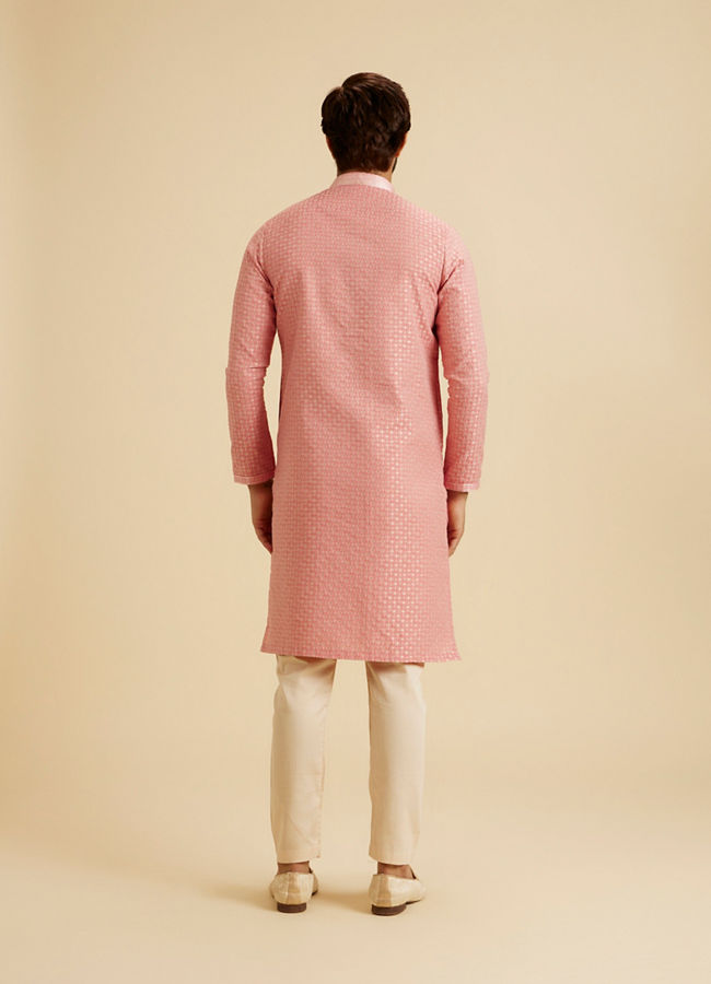 Manyavar Men Coral Grace Kurta Pajama