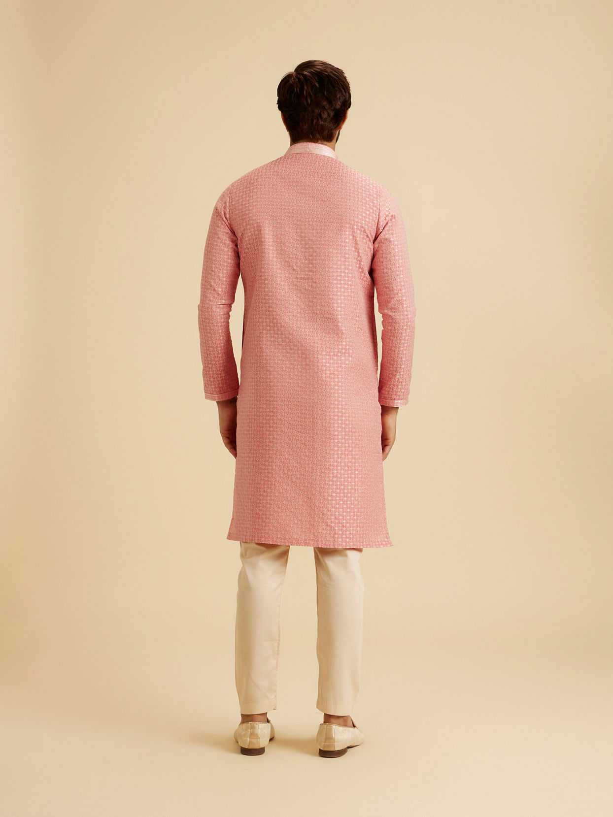 Manyavar Men Coral Grace Kurta Pajama