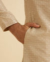 Manyavar Men Enthralling Beige Kurta Pajama