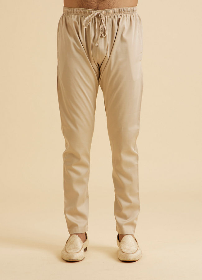 Manyavar Men Enthralling Beige Kurta Pajama