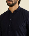 Manyavar Men Dazzling Dark Blue Kurta Pajama
