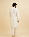 Manyavar Men Radiant Warm White Kurta Pajama image number 5