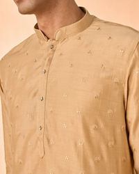 Manyavar Men Elegant Fawn Kurta Pajama