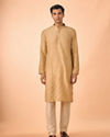 Manyavar Men Elegant Fawn Kurta Pajama