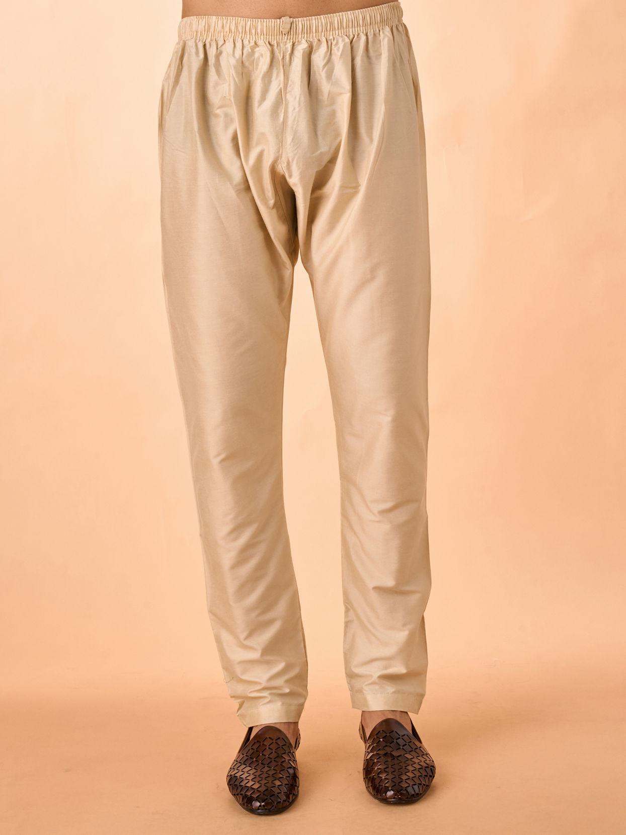 Manyavar Men Elegant Fawn Kurta Pajama