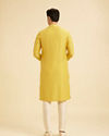 Manyavar Men Radiant Mustard Exquisite Kurta Pajama