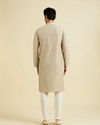 Manyavar Men Sleek Light Grey Elegance Kurta Pajama
