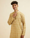 Mustard Digital Print Kurta Set