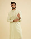 Manyavar Men Enthralling Light Mid Green Kurta Pajama