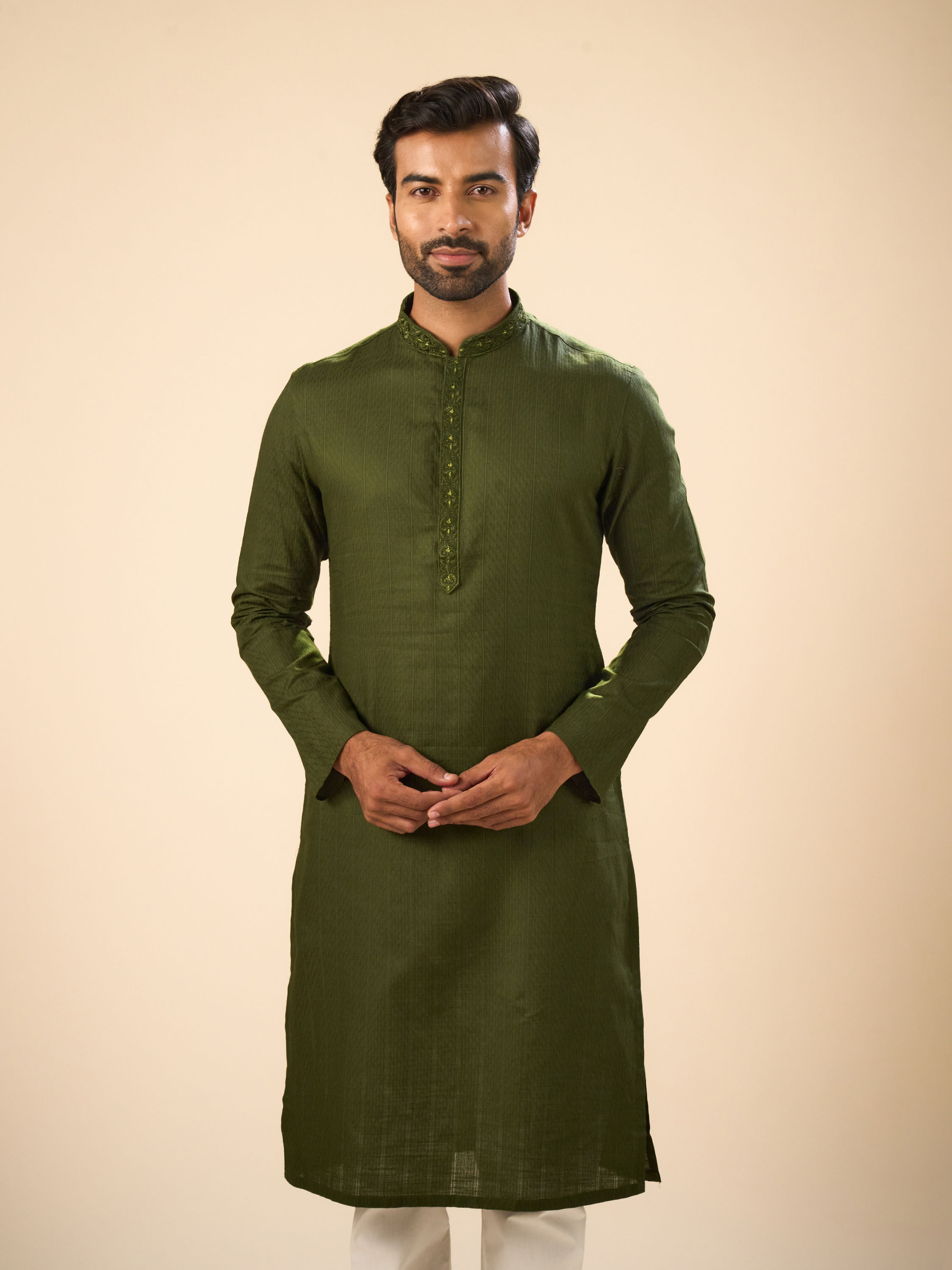 Manyavar Men Emerald Delight Kurta Pajama