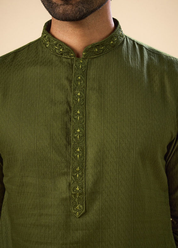 Manyavar Men Emerald Delight Kurta Pajama