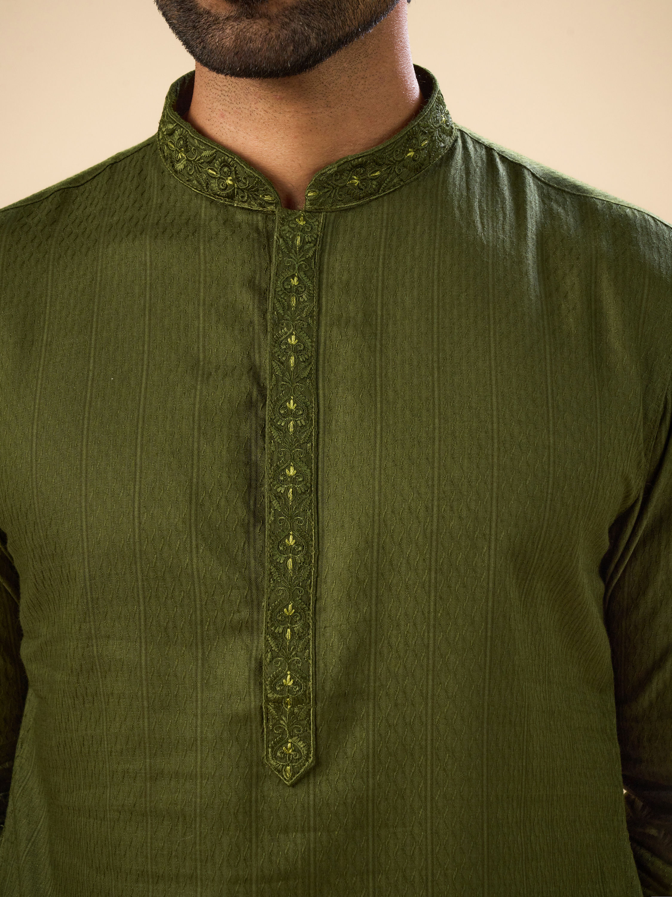 Manyavar Men Emerald Delight Kurta Pajama