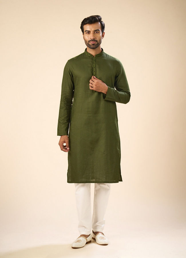 Manyavar Men Emerald Delight Kurta Pajama