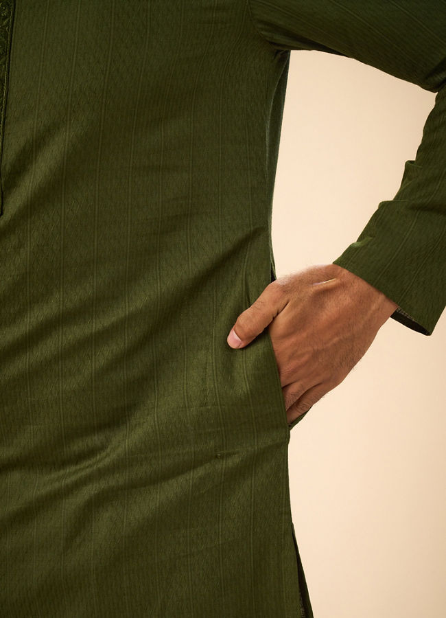 Manyavar Men Emerald Delight Kurta Pajama