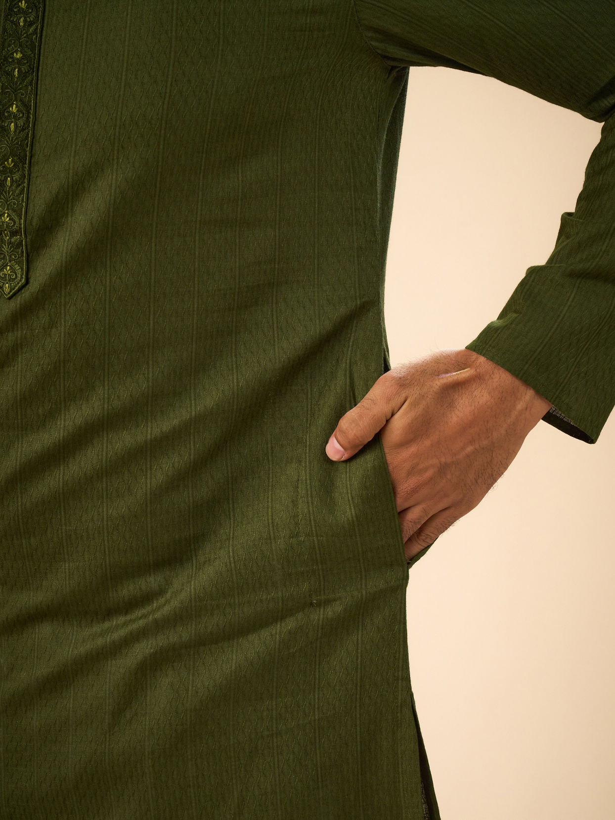 Manyavar Men Emerald Delight Kurta Pajama