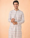 Manyavar Men Elegant Warm Cream Kurta Pajama